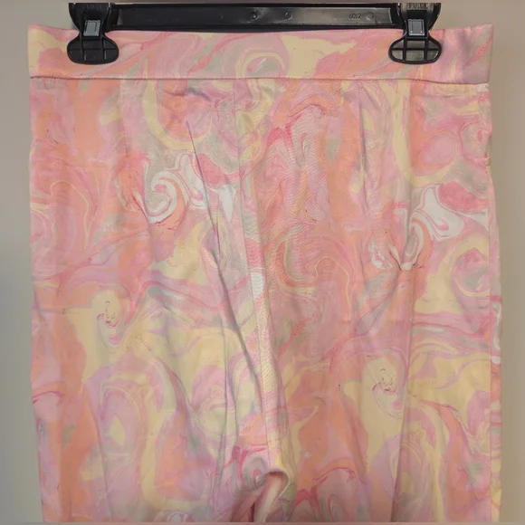 Zara Retro Womens Flare Pants With Flowers & Split Bottom Size Medium New No Tag - Picture 11 of 16